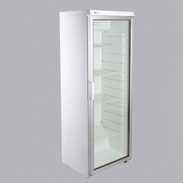 Kühlschrank Glastür weiß 1